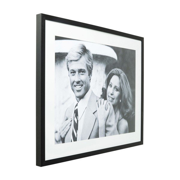 Lovers üvegezett fekete-fehér kép, 100 x 80 cm - Kare Design-image-2