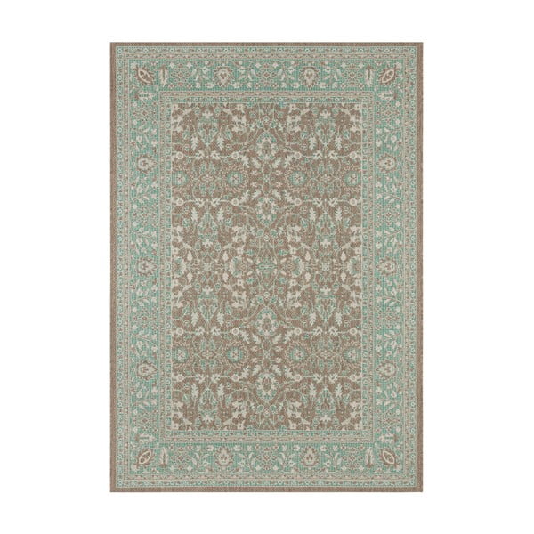 Konya zöld-barna kültéri szőnyeg, 200 x 290 cm - NORTHRUGS
