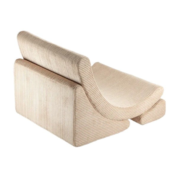 Világosbarna kordbársony gyerek fotel Moon – Wigiwama-image-2