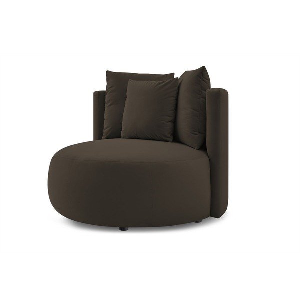 Barna bársony fotel Cesar – Bobochic Paris