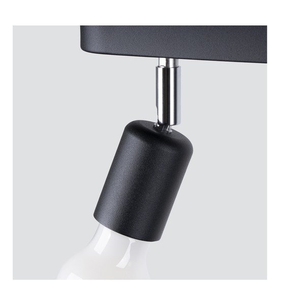 Fekete fém mennyezeti lámpa ø 6 cm Brando – Sollux-image-3