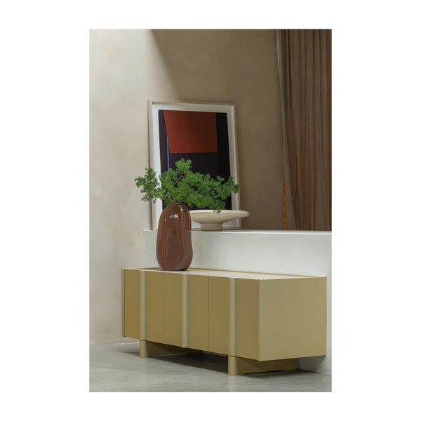 Zöld borovi fenyő TV-állvány 152x53x46 cm Basu – WOOOD-image-1