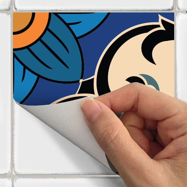 Toundra 60 részes dekorációs falmatrica szett, 10 x 10 cm - Ambiance-image-1