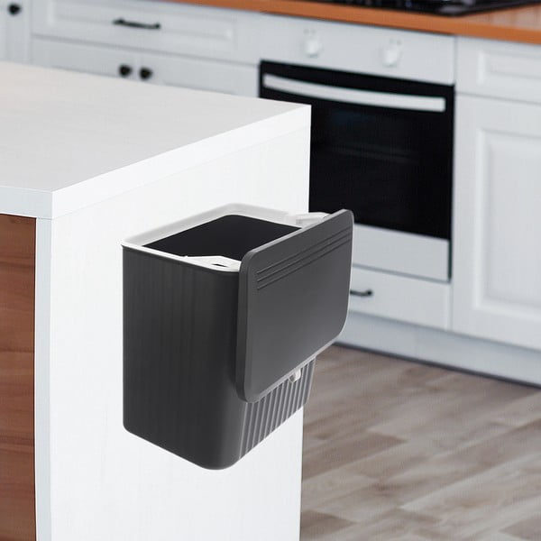 Fekete műanyag szemetes 13 l – Orion-image-2