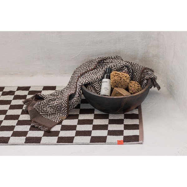 Barna bio pamut fürdőszobai kilépő 50x80 cm Retro – Mette Ditmer Denmark-image-1