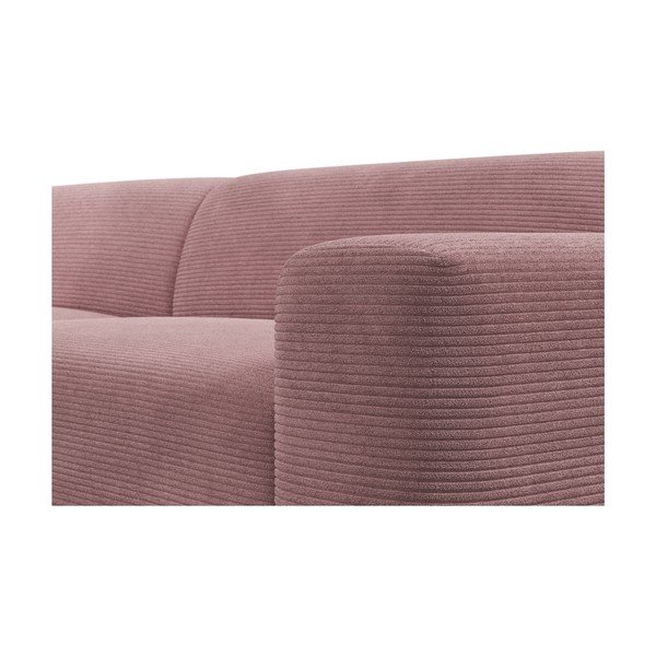 Karen rózsaszín kordbársony sarokkanapé, 260 cm, jobb oldali - Marie Claire Home-image-1