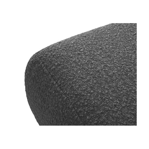 Sötétszürke buklé puff Molino – Micadoni Home-image-2