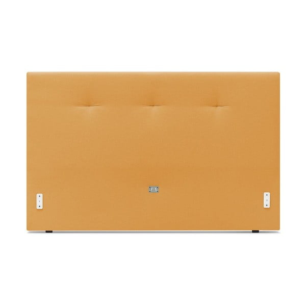 Mustársárga kárpitozott franciaágy ágyráccsal 160x200 cm Tory – Bobochic Paris-image-3