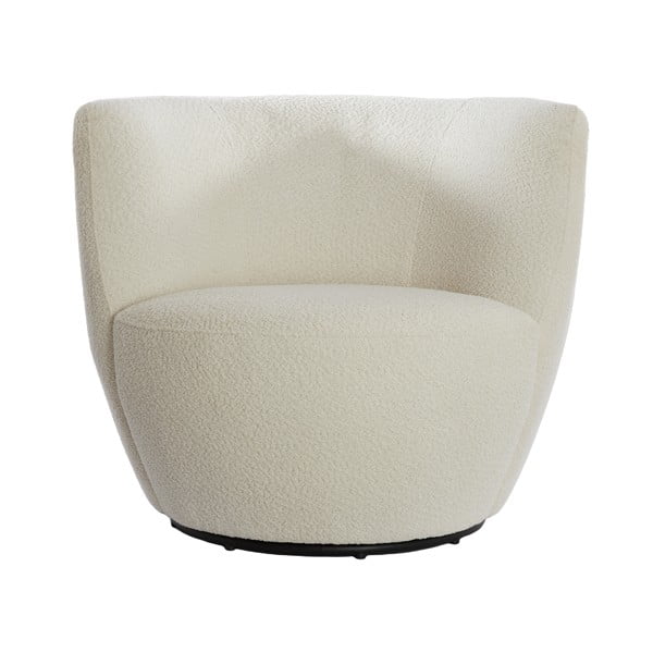 Fehér buklé fotel Senja – Light & Living