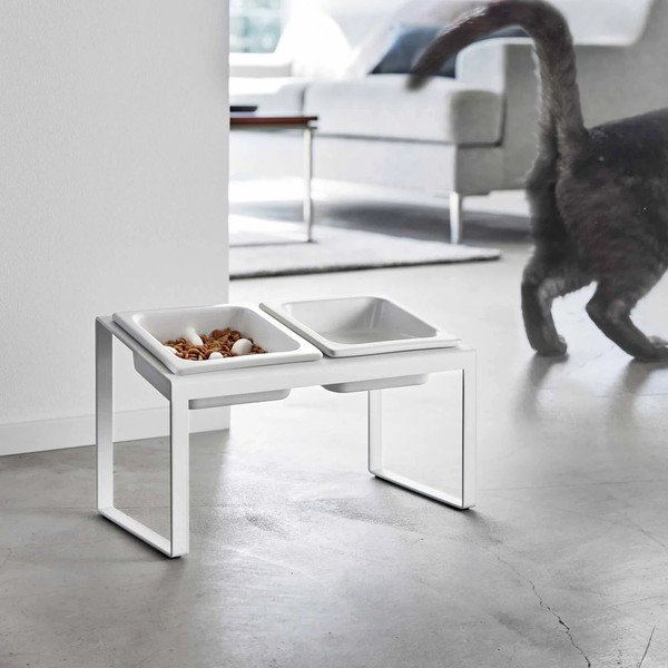 Kerámia tálka szett állvánnyal kisállatoknak Nooks – YAMAZAKI-image-4