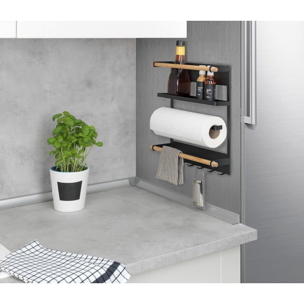 Magna fekete konyhai fali rendszerező - Wenko-image-2