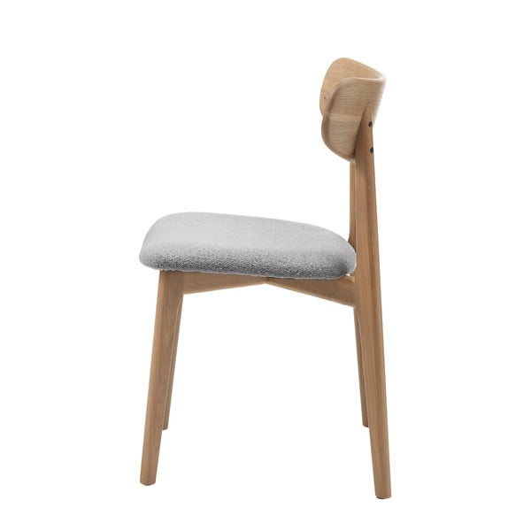 Világosszürke-natúr színű étkezőszék Elim – Unique Furniture-image-3