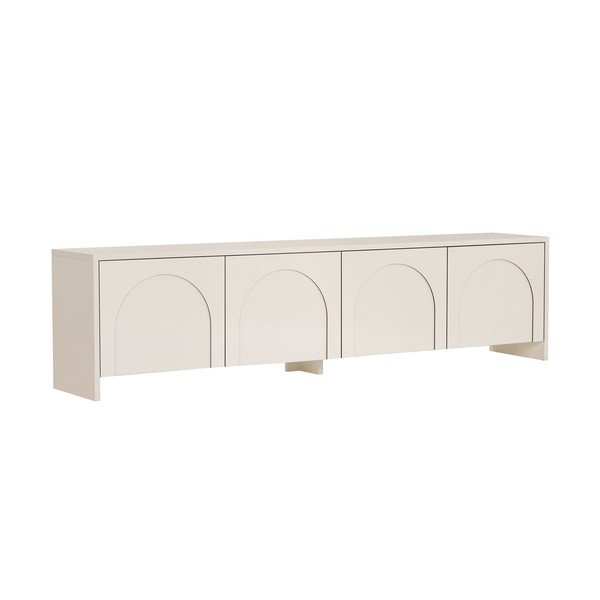 Krémszínű TV-állvány 180x45x32 cm Aurelia – Kalune Design