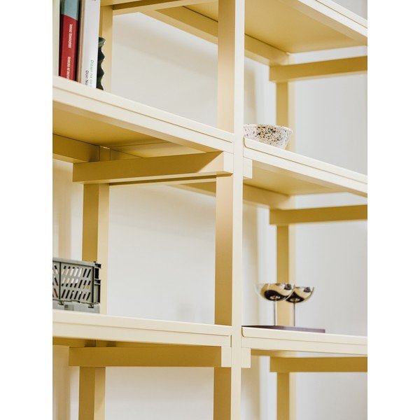 Világossárga bükkfa polcos állvány 94x180x37 cm Noru – noo.ma-image-1
