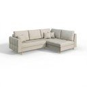 Krémszínű sarokkanapé (jobb oldali) Ariella – Ropez