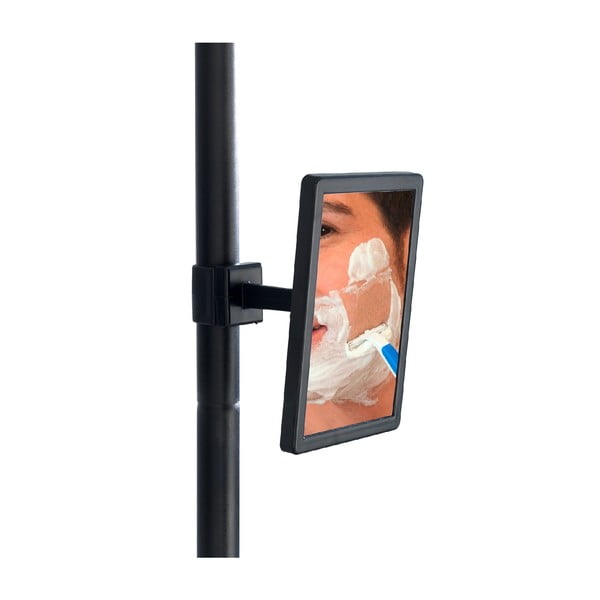 Prea Silver/Black teleszkópos fürdőszobai sarokpolc, 27 x 20 cm - Wenko-image-3