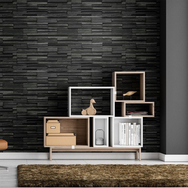 Odyssey Facing Anthracite falmatrica, 40 x 40 cm - Ambiance-image-2