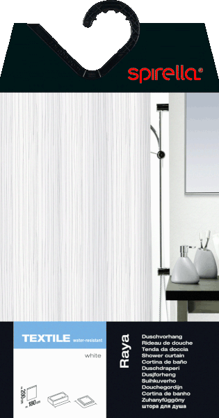 Zuhanyfüggöny 180x200 cm Raya – Spirella-image-2