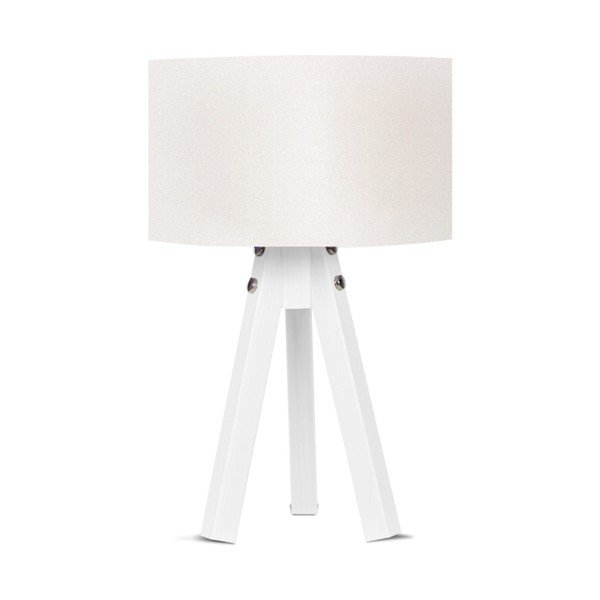 Fehér asztali lámpa Mdf - Magenta Home