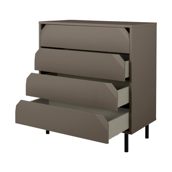 Sötétszürke magas komód 90x96 cm Corner - Tenzo-image-3