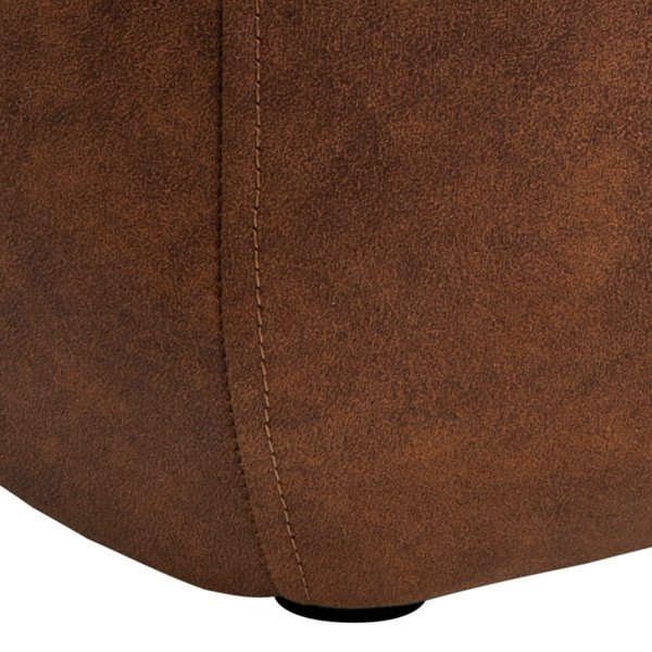 Mie konyakbarna műbőr puff, 40 x 40 cm - Actona-image-3