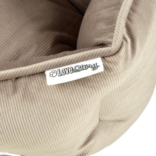 Világosbarna fekhely kutyáknak ø 40 cm – Love Story-image-3