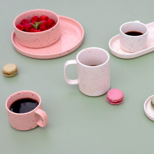 Bézs porcelán tányér ø 25 cm Fika – ONA-image-2