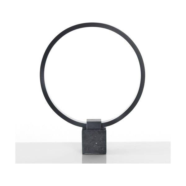 Ring fekete asztali lámpa, magasság 37 cm - Tomasucci