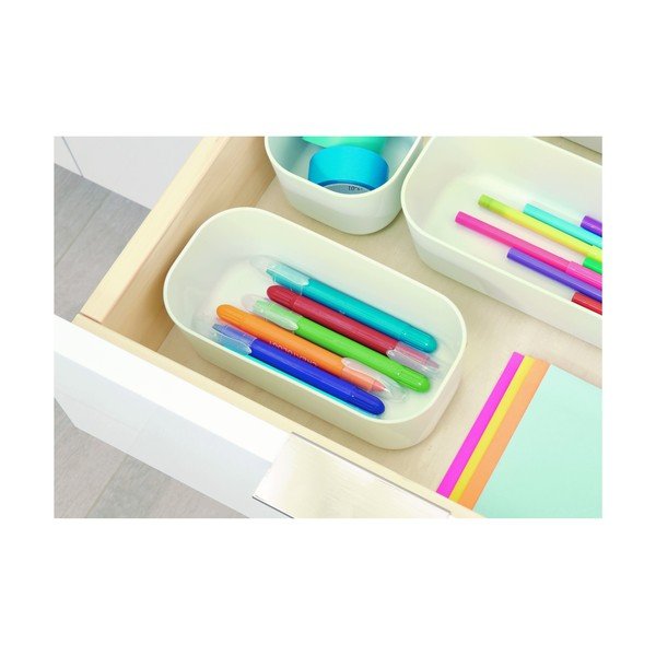 Eco fehér tárolódoboz, 9 x 18,3 cm - iDesign-image-2