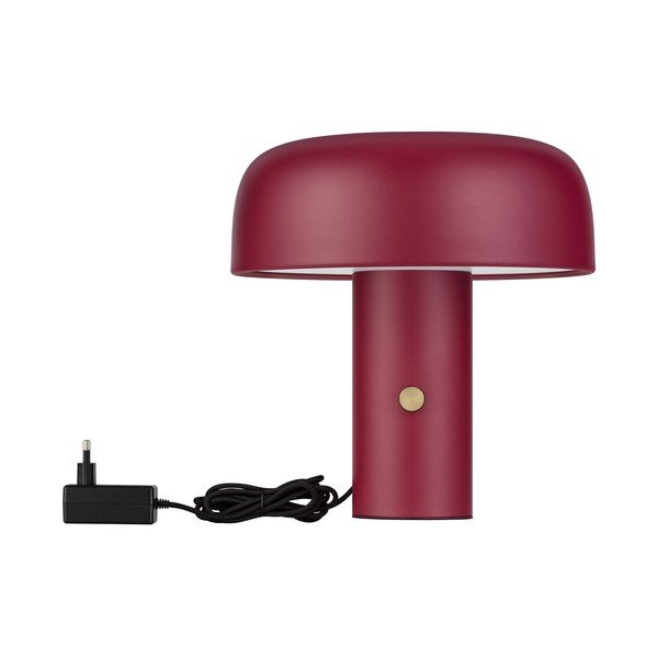 Borvörös fém LED dimmelhető asztali lámpa (magasság 31 cm) Noelia – Nova Luce
