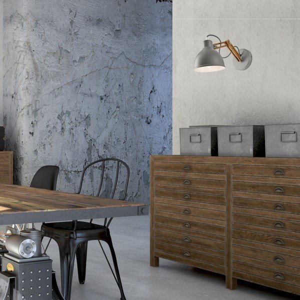 Szürke-barna fali lámpa ø 15 cm Marcello – LAMKUR-image-1