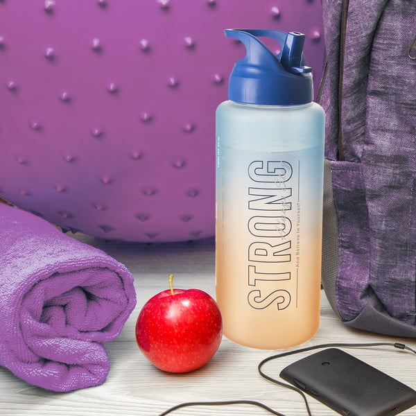 Kék-narancssárga tritán ivópalack 1 l Moly – Orion-image-1