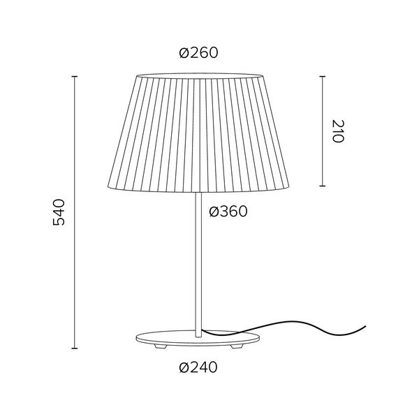 Kami bézs asztali lámpa, ⌀ 26 cm - Sotto Luce-image-1