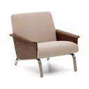 Világosbarna zsenília fotel Amsen – Kave Home