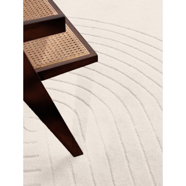 Krémszínű kézi szövésű gyapjú szőnyeg 80x150 cm Arcura – Vikosa-image-2