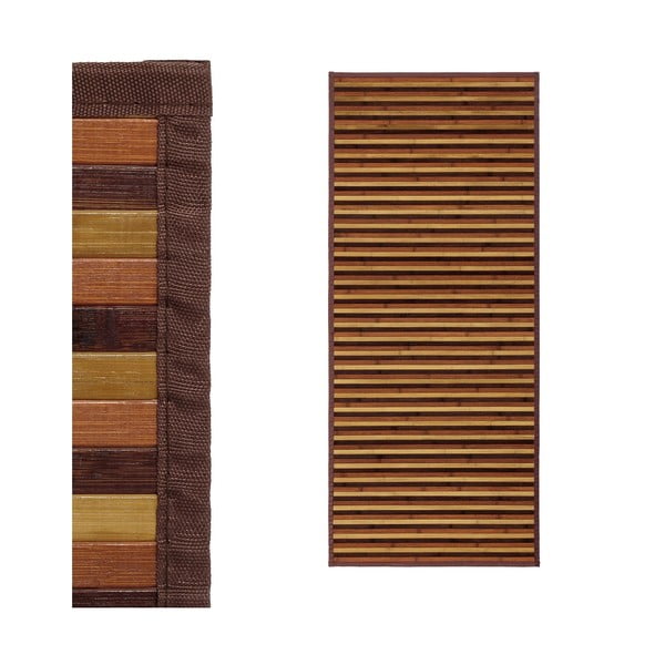 Mustársárga-barna bambusz futószőnyeg 75x175 cm – Casa Selección-image-1