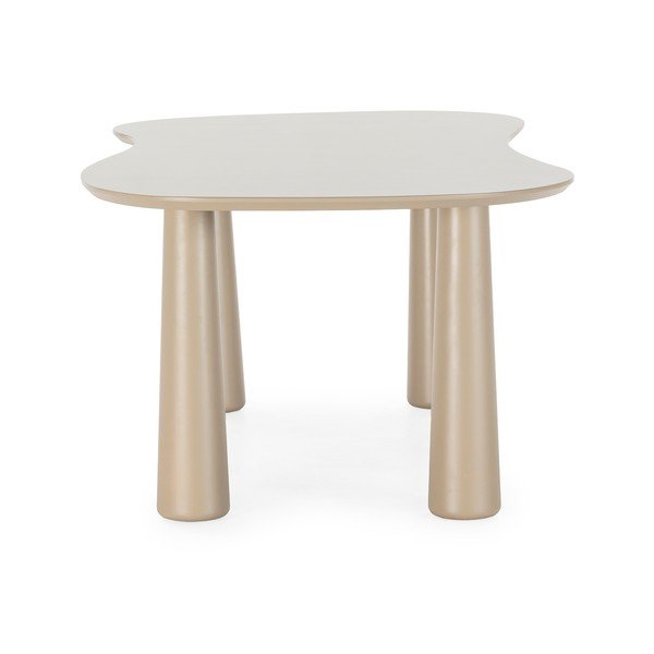 Bézs dohányzóasztal borovi fenyő asztallappal 110x220 cm Nahia – MOME-image-2