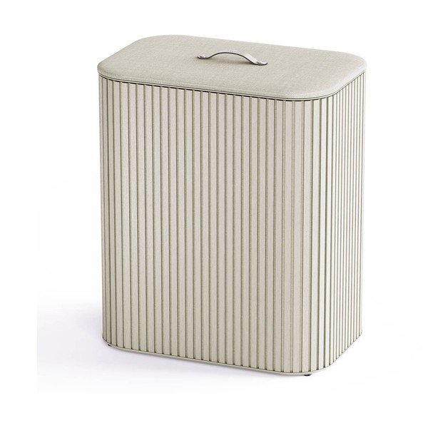 Bézs bambusz szennyeskosár 2x45 l Tota Luxe – Joseph Joseph-image-3