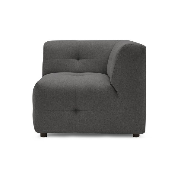 Sötétszürke kanapé modul Kleber - Bobochic Paris-image-1