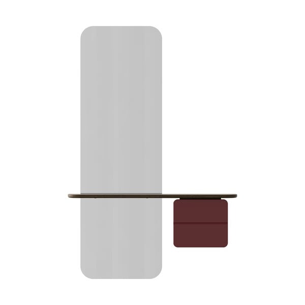 Piros-barna előszoba bútor tölgyfa dekorral One More Look – UMAGE-image-3