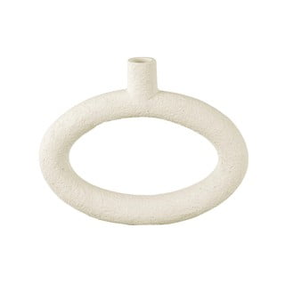 Oval krémszínű váza, magasság 20,5 cm - PT LIVING