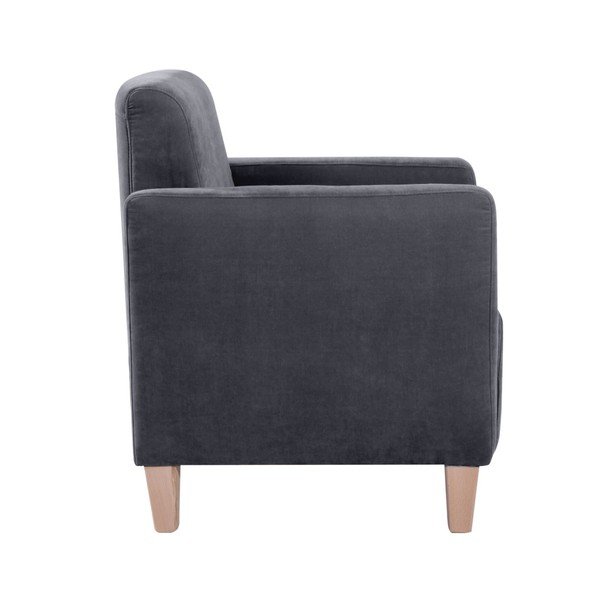 Milla Velor antracit szürke fotel - Max Winzer-image-3