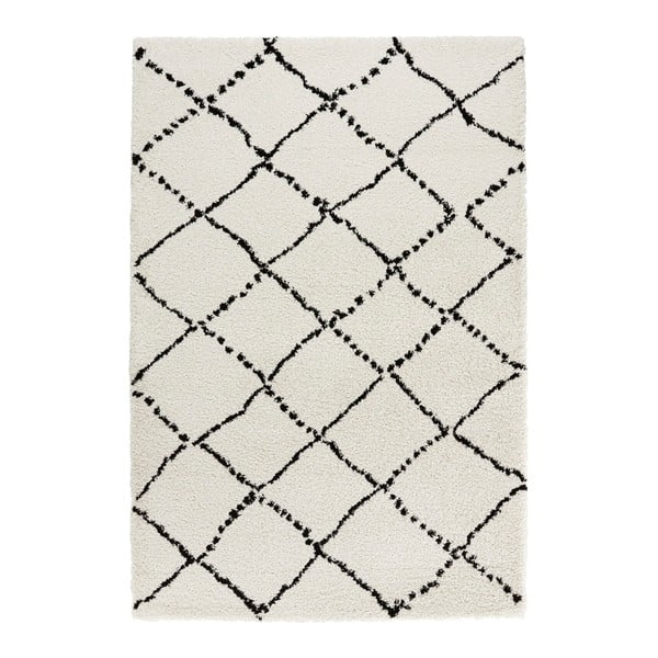 Hash bézs-fekete szőnyeg, 80 x 150 cm - Mint Rugs