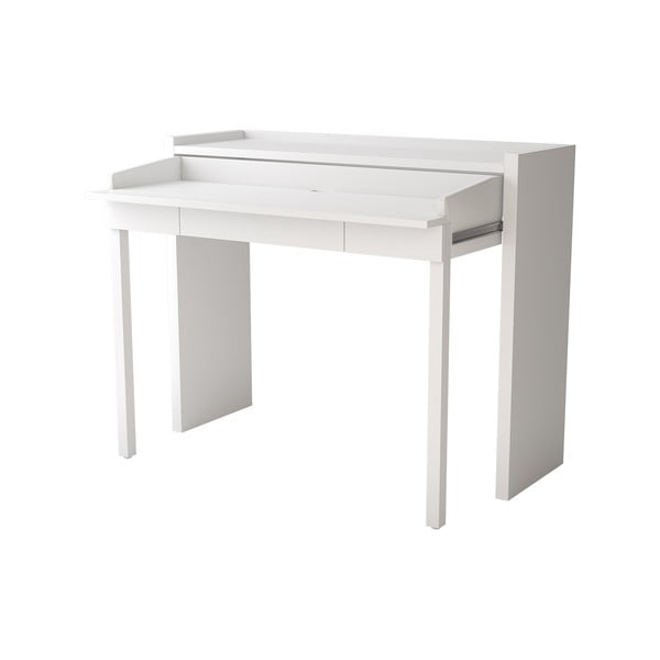 Mel íróasztal fehér asztallappal 36x110 cm - Woodman-image-2