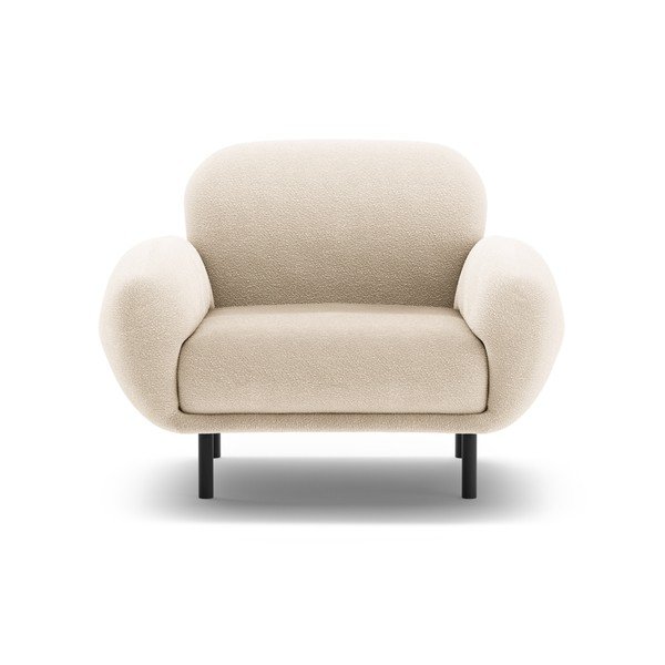 Bézs buklé fotel Poppy – Micadoni -image-1