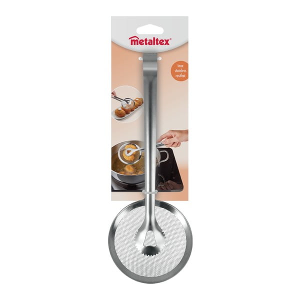 Tongs rozsdamentes acél sültszedő kanál - Metaltex-image-3