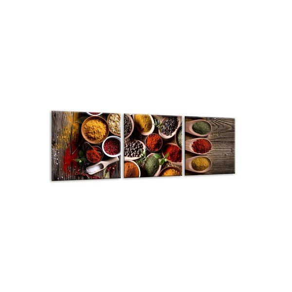 Glasspik Set Spices Tres 3 részes kép szett, - Styler-image-1
