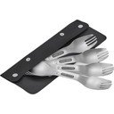 Ezüstszínű rozsdamentes acél étkező villa szett 4 db-os Spork – Black + Blum