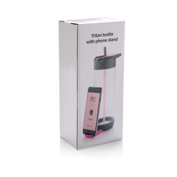 Rózsaszín palack telefontartóval, 700 ml - XD Design-image-4