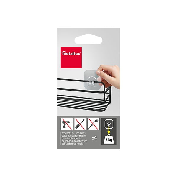 Műanyag akasztó szett 4 db-os – Metaltex-image-1